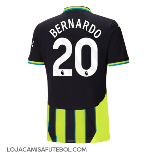 Camisa de Futebol Manchester City Bernardo Silva #20 Equipamento Secundário 2024-25 Manga Curta